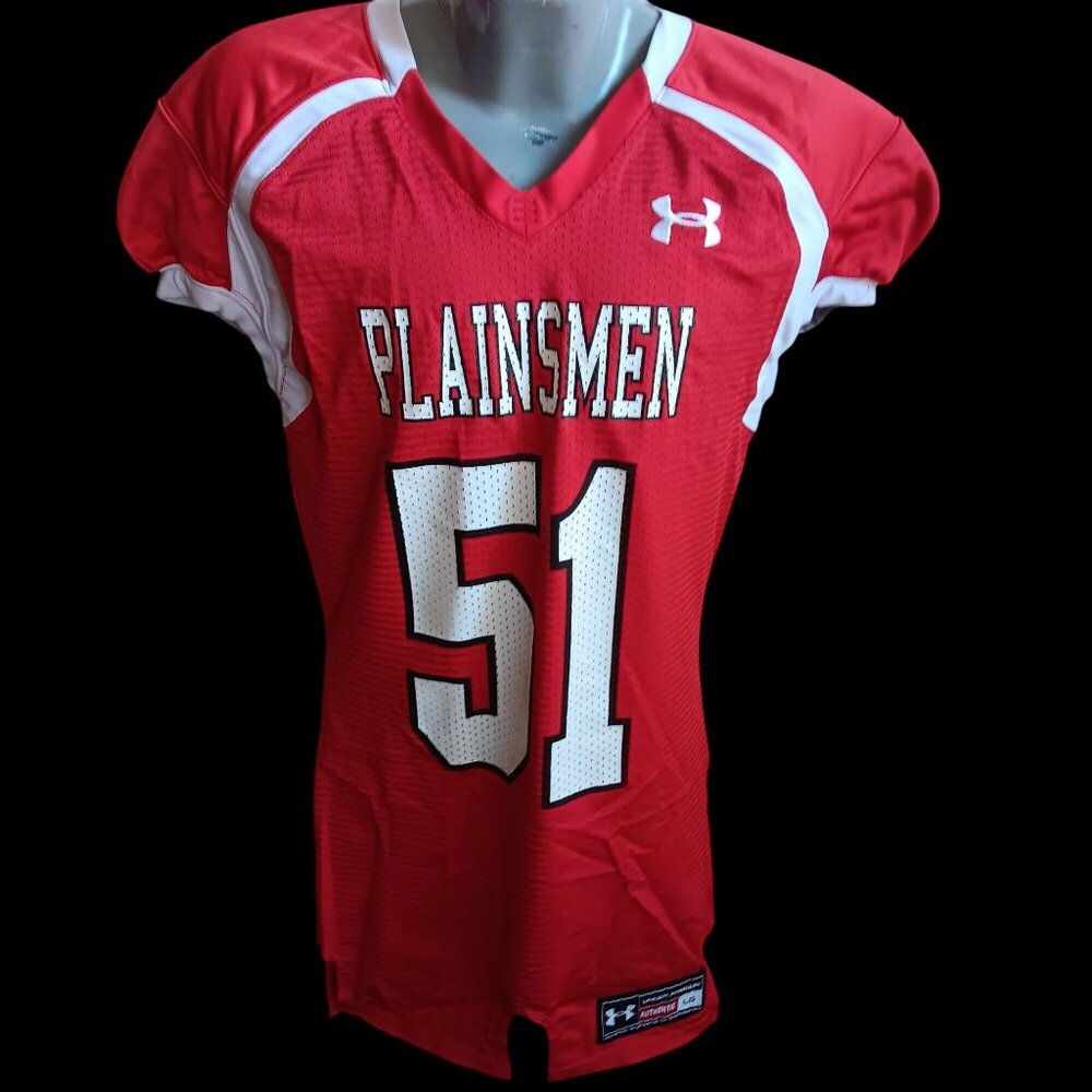 Under Armour Nebraska Plainsmen Red & White Football Jersey 51 Large